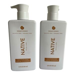 Native Moisturizing Facial Cleanser Sugar Cookie 12 fl oz Two Pack New